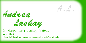andrea laskay business card